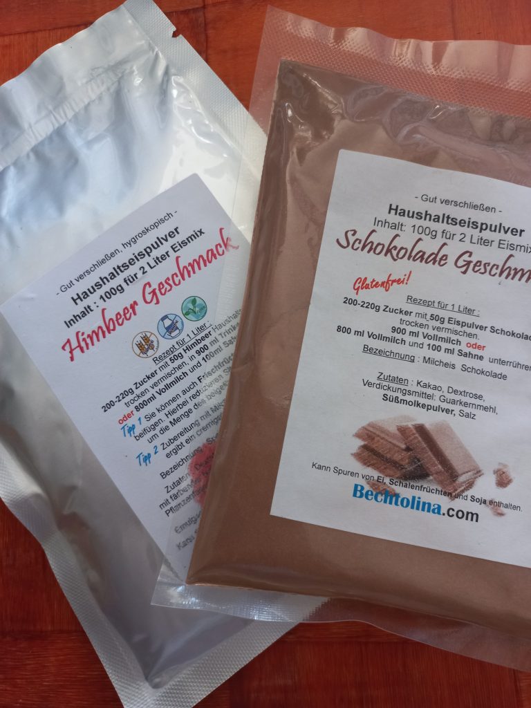 Eispulver Schoko-Himbeer