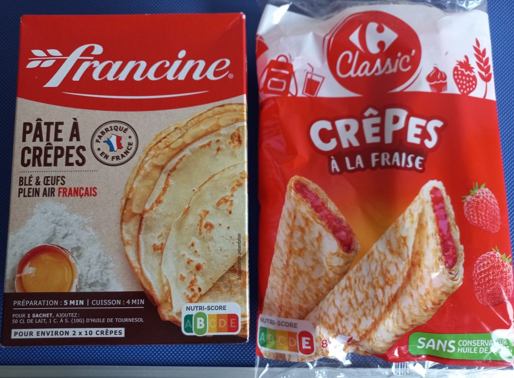Crêpe Backmischung plus Süßspeise