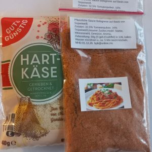 Bolognese Sauce plus Hartkรคse
